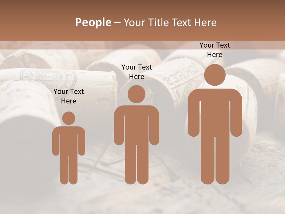 Brown Cap Wine PowerPoint Template