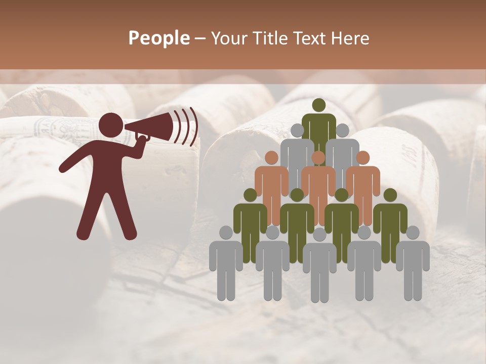 Brown Cap Wine PowerPoint Template