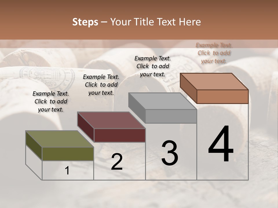 Brown Cap Wine PowerPoint Template