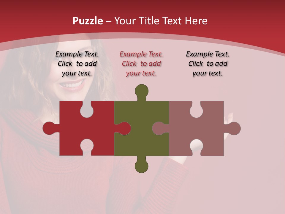 Smile Recommendation Female PowerPoint Template