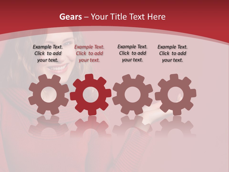 Smile Recommendation Female PowerPoint Template