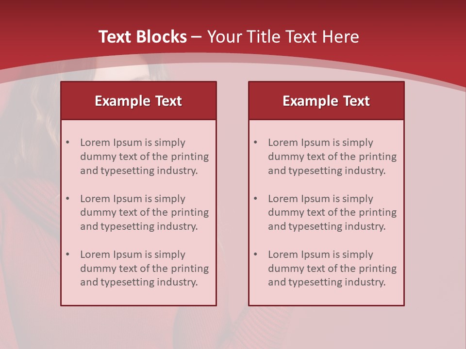 Smile Recommendation Female PowerPoint Template