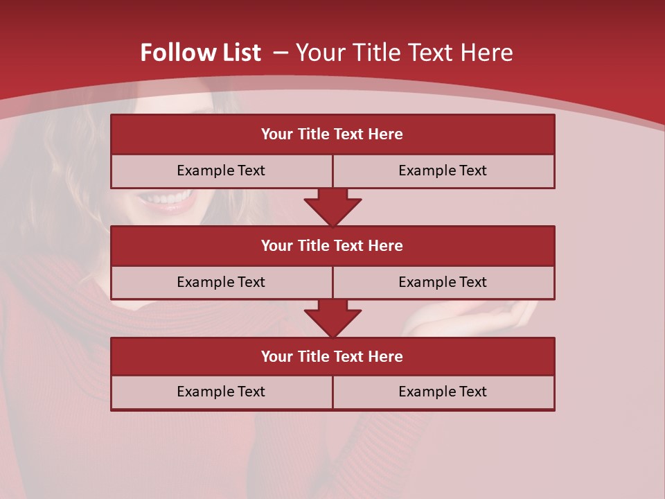 Smile Recommendation Female PowerPoint Template