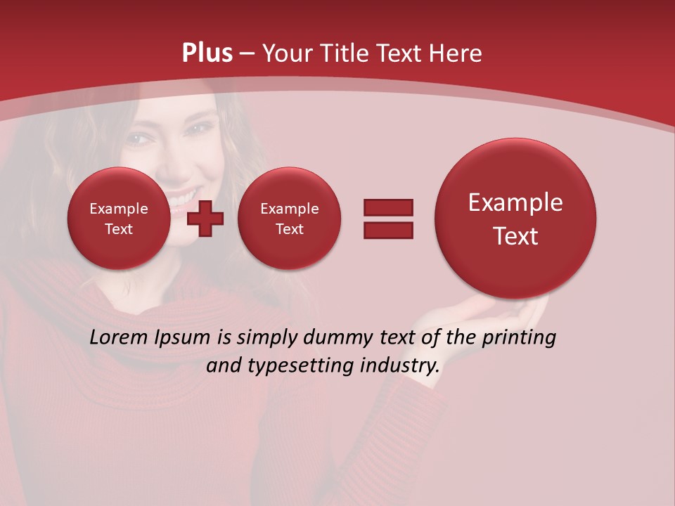 Smile Recommendation Female PowerPoint Template