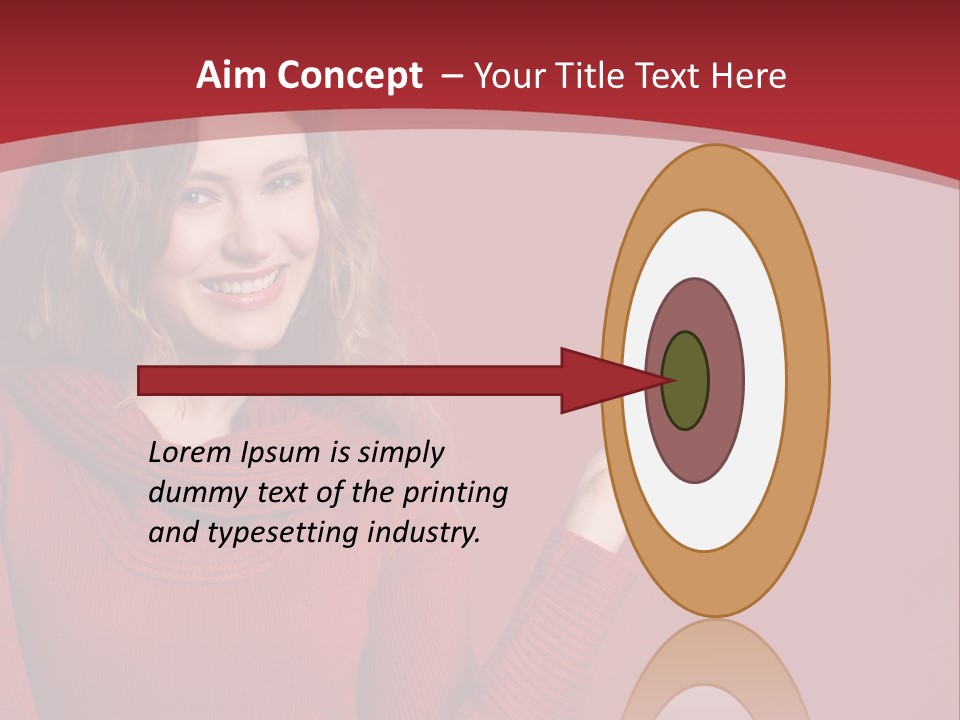 Smile Recommendation Female PowerPoint Template