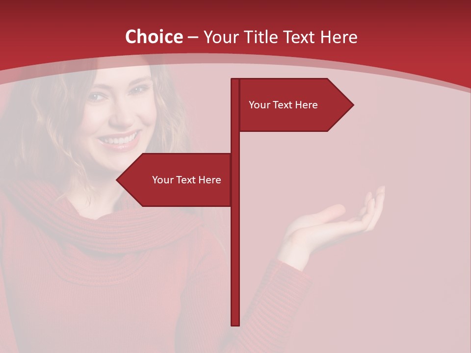 Smile Recommendation Female PowerPoint Template