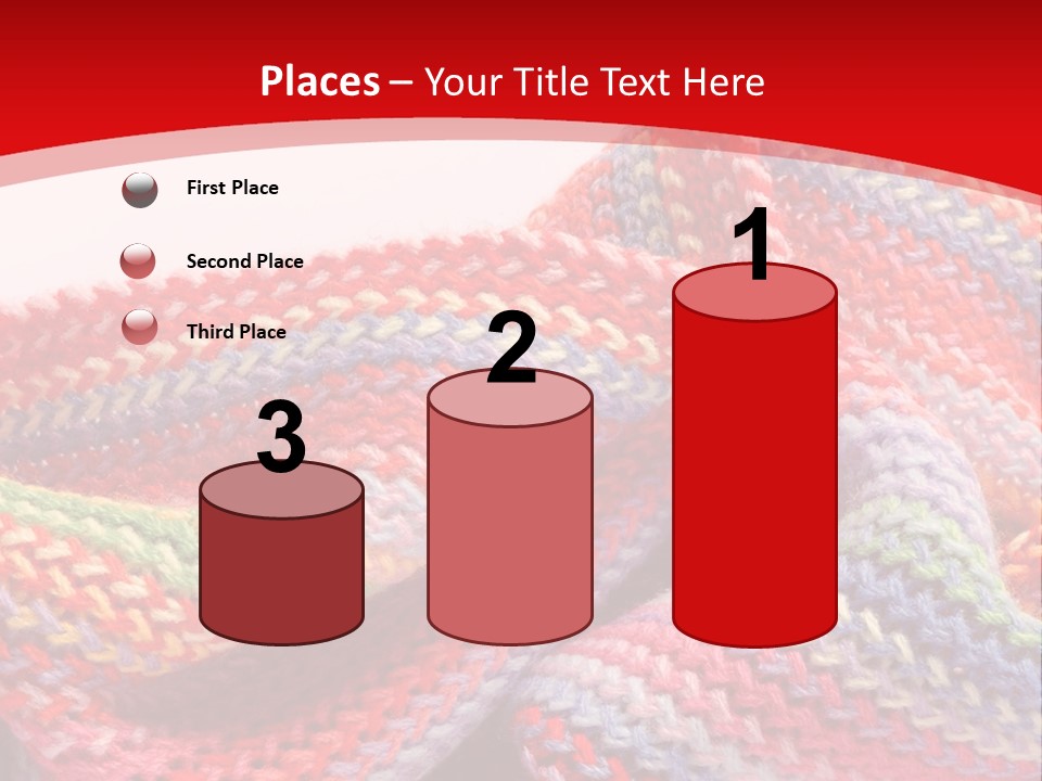 A Red Background With A Wavy Pattern On It PowerPoint Template