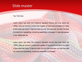 A Red Background With A Wavy Pattern On It PowerPoint Template