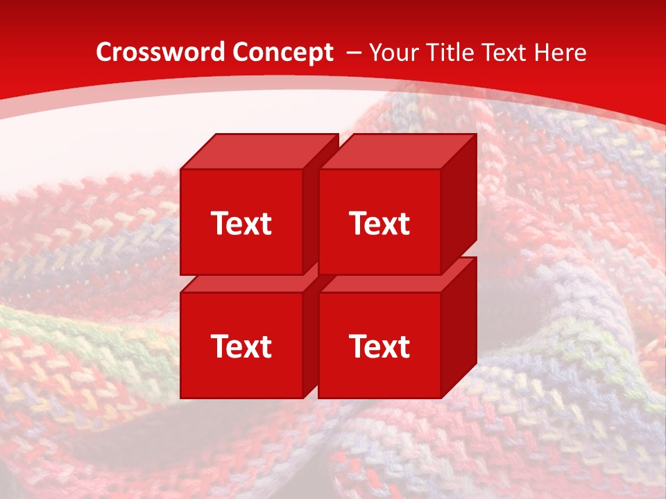 A Red Background With A Wavy Pattern On It PowerPoint Template