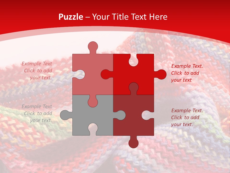 A Red Background With A Wavy Pattern On It PowerPoint Template
