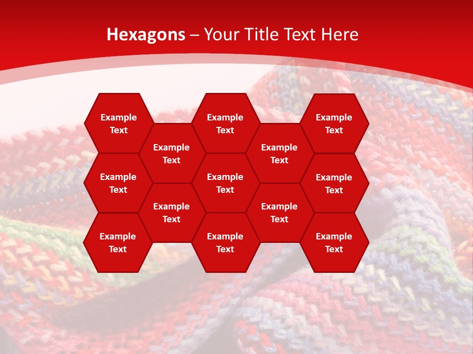 A Red Background With A Wavy Pattern On It PowerPoint Template