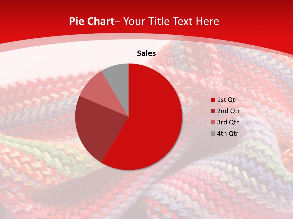 A Red Background With A Wavy Pattern On It PowerPoint Template