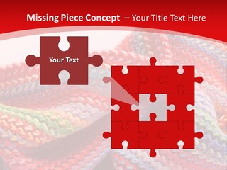 A Red Background With A Wavy Pattern On It PowerPoint Template