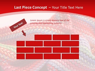A Red Background With A Wavy Pattern On It PowerPoint Template