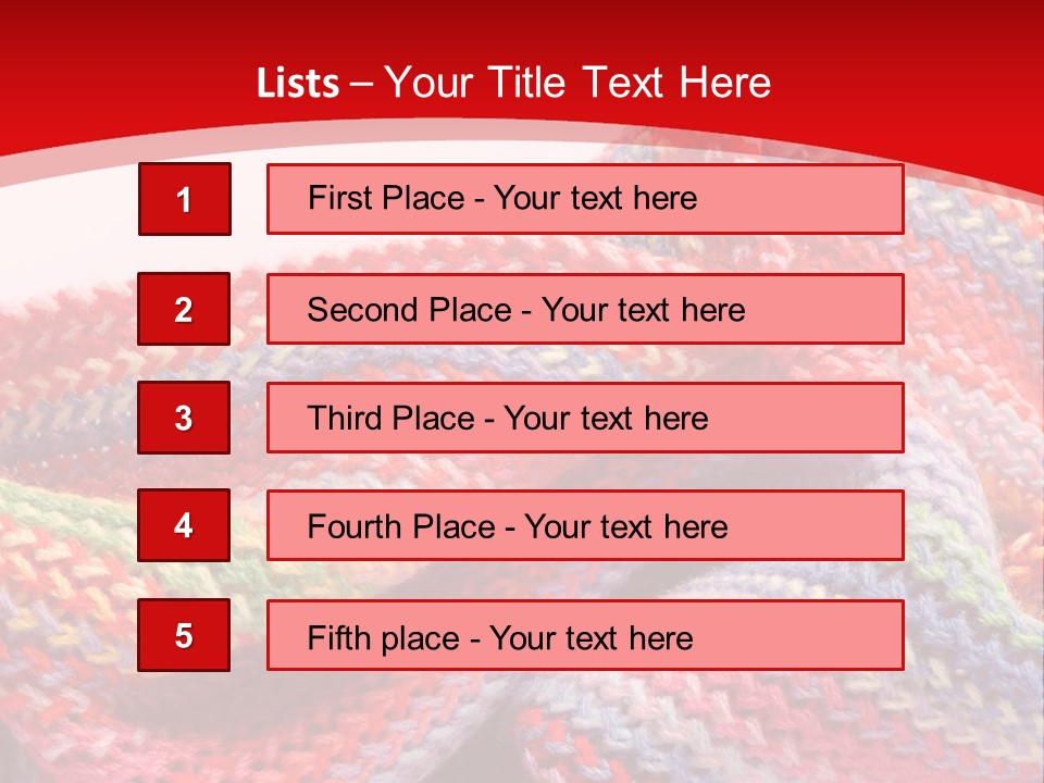 A Red Background With A Wavy Pattern On It PowerPoint Template