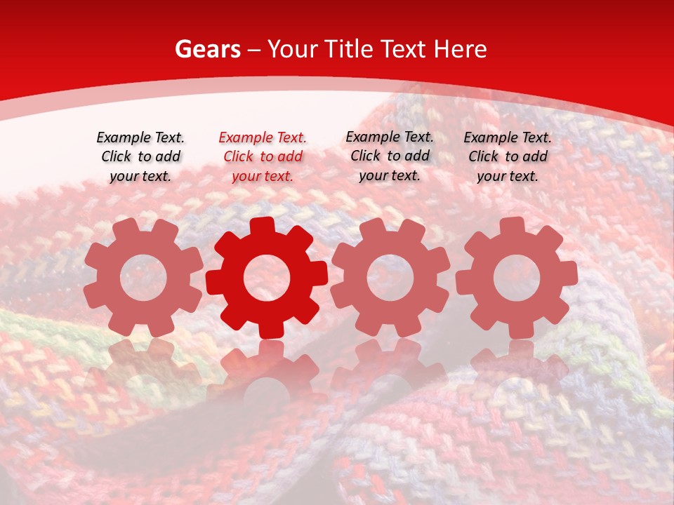A Red Background With A Wavy Pattern On It PowerPoint Template