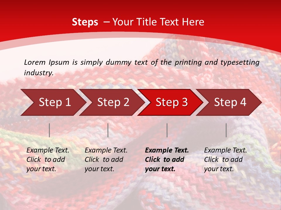 A Red Background With A Wavy Pattern On It PowerPoint Template