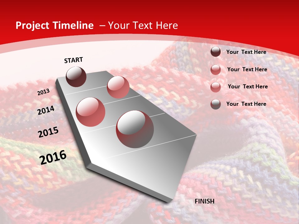 A Red Background With A Wavy Pattern On It PowerPoint Template