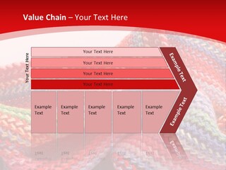 A Red Background With A Wavy Pattern On It PowerPoint Template