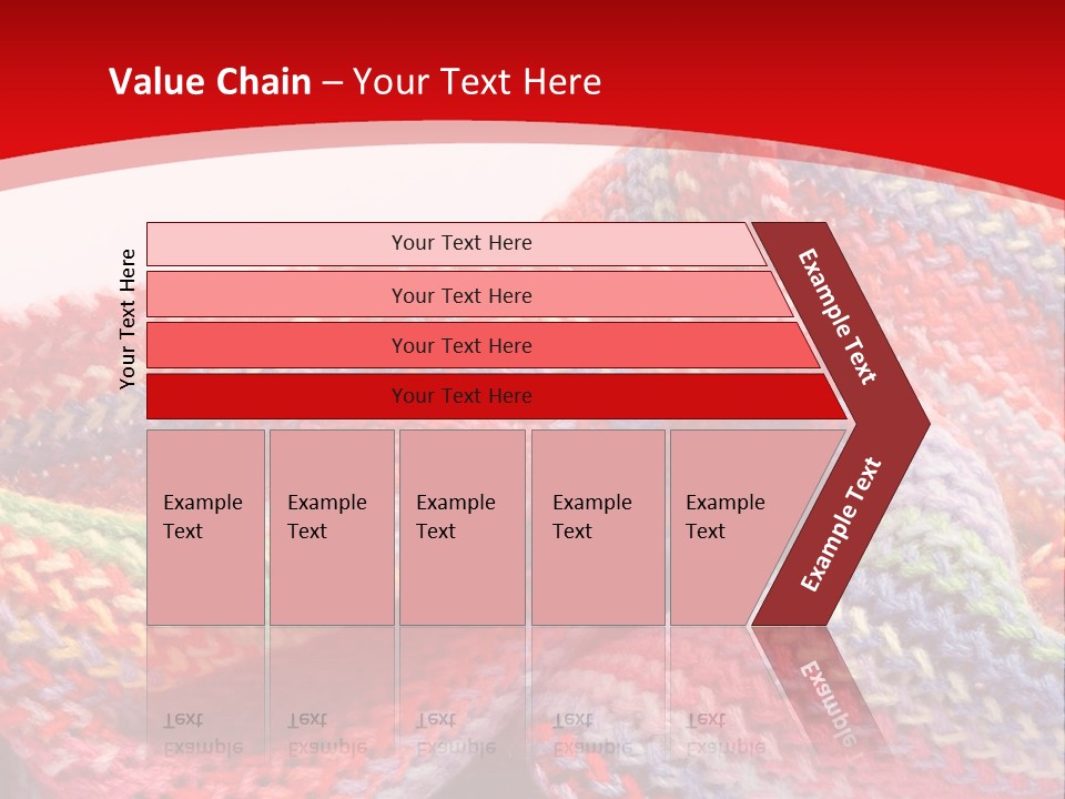 A Red Background With A Wavy Pattern On It PowerPoint Template