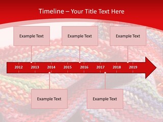 A Red Background With A Wavy Pattern On It PowerPoint Template