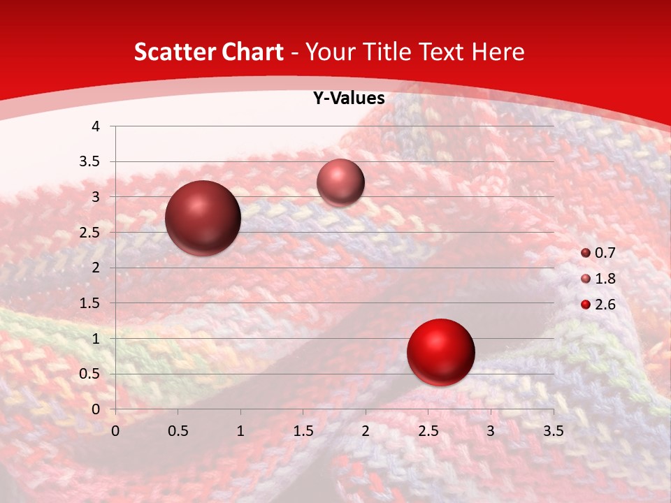 A Red Background With A Wavy Pattern On It PowerPoint Template