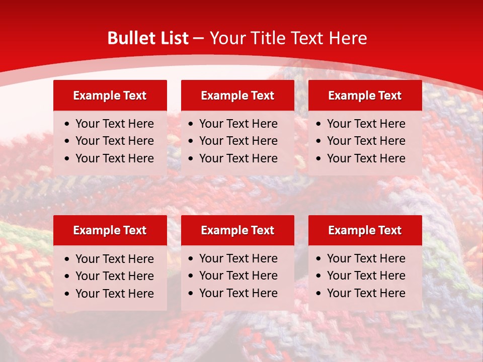 A Red Background With A Wavy Pattern On It PowerPoint Template