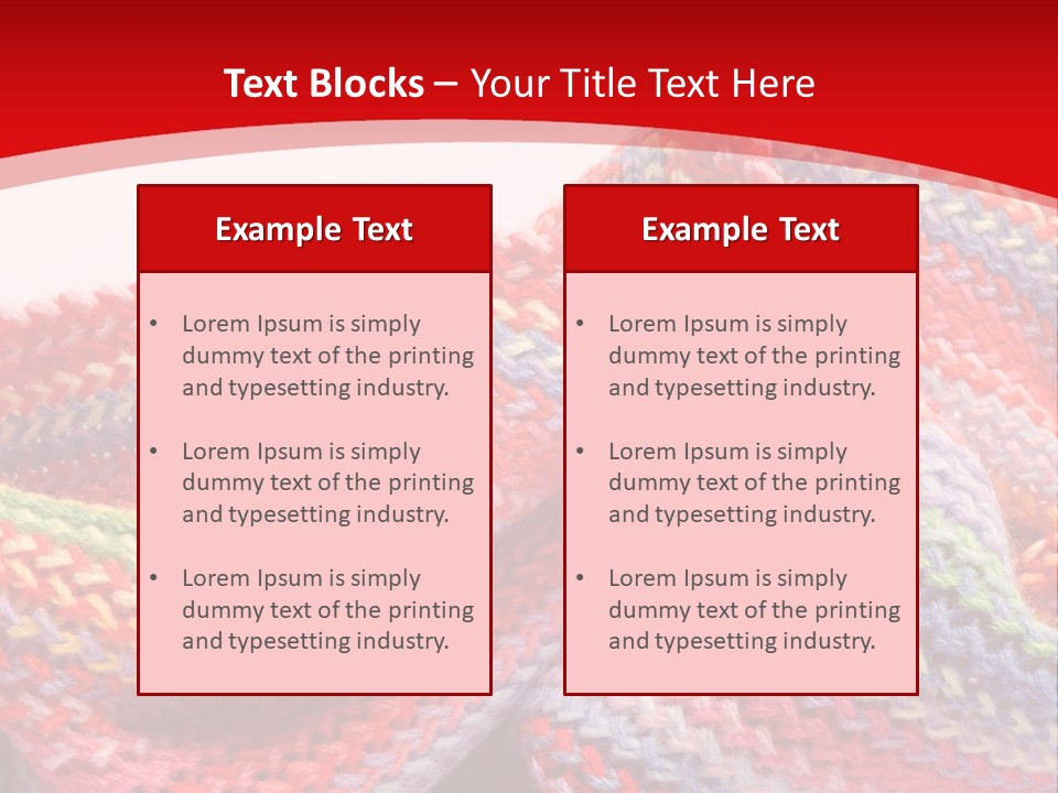 A Red Background With A Wavy Pattern On It PowerPoint Template