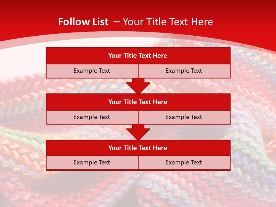 A Red Background With A Wavy Pattern On It PowerPoint Template
