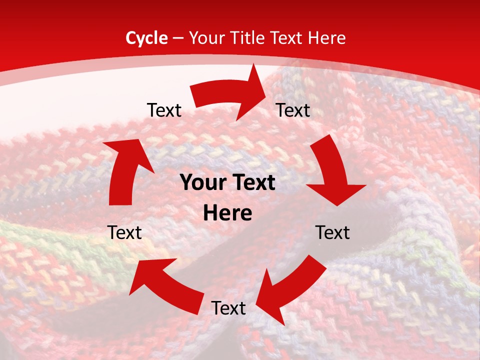 A Red Background With A Wavy Pattern On It PowerPoint Template