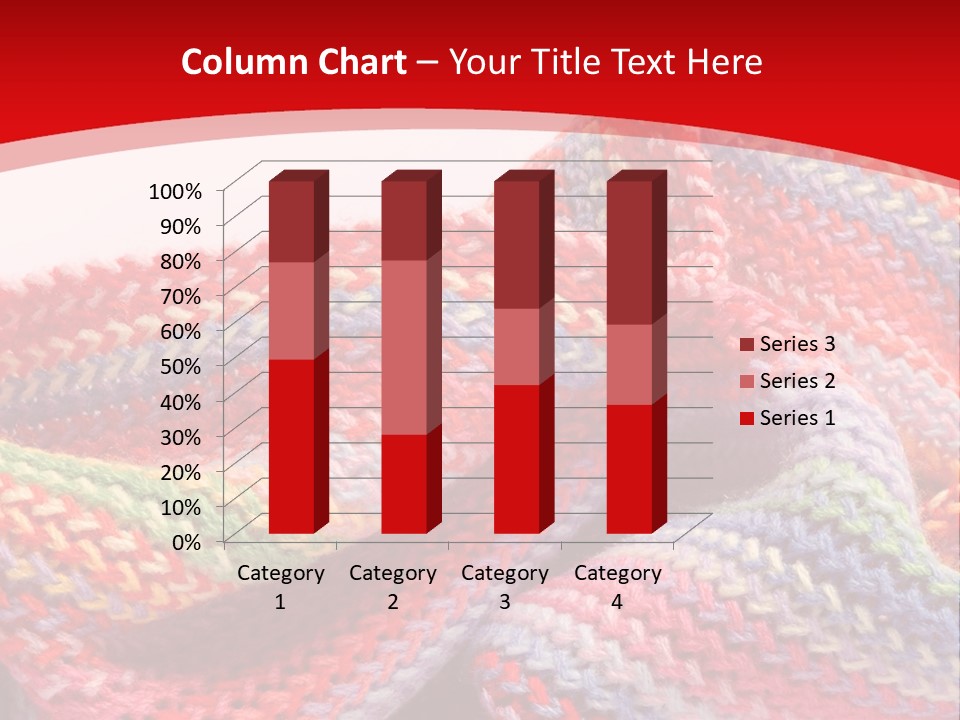 A Red Background With A Wavy Pattern On It PowerPoint Template
