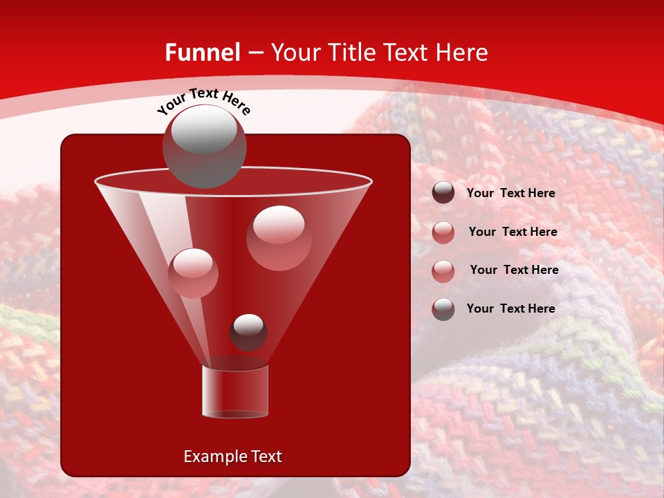 A Red Background With A Wavy Pattern On It PowerPoint Template