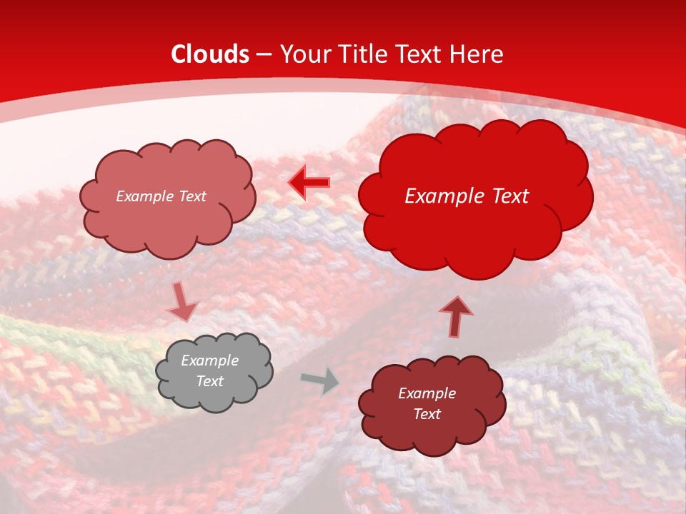 A Red Background With A Wavy Pattern On It PowerPoint Template