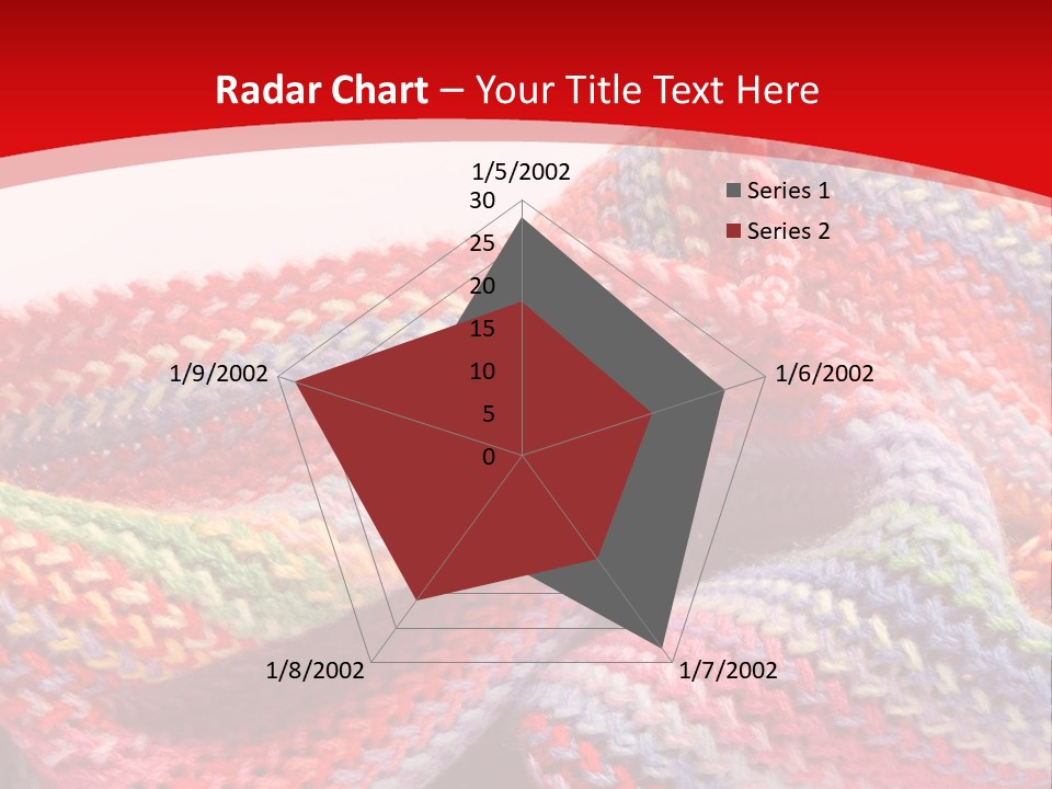 A Red Background With A Wavy Pattern On It PowerPoint Template