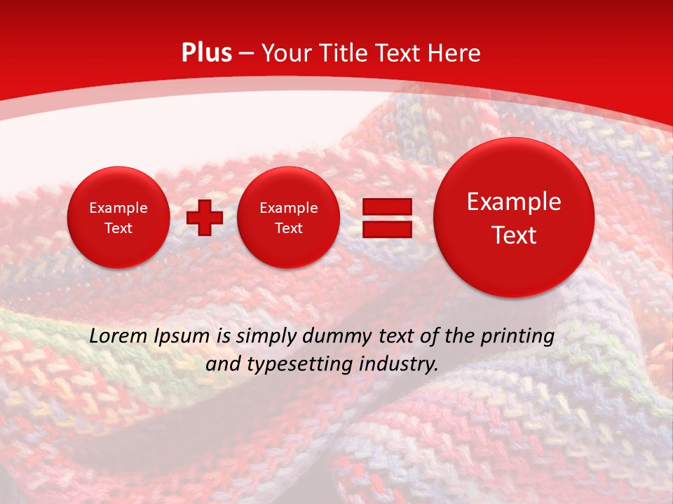 A Red Background With A Wavy Pattern On It PowerPoint Template