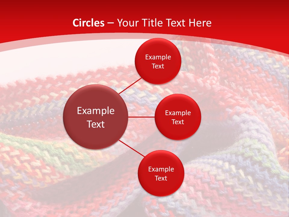 A Red Background With A Wavy Pattern On It PowerPoint Template