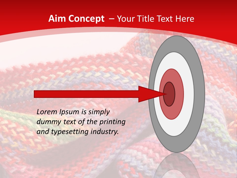 A Red Background With A Wavy Pattern On It PowerPoint Template