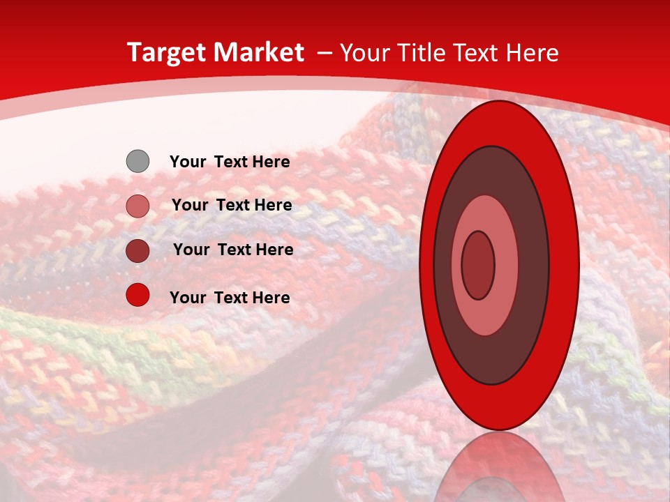 A Red Background With A Wavy Pattern On It PowerPoint Template