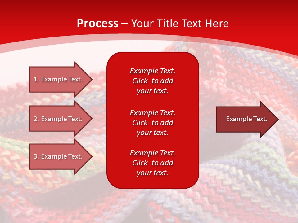 A Red Background With A Wavy Pattern On It PowerPoint Template