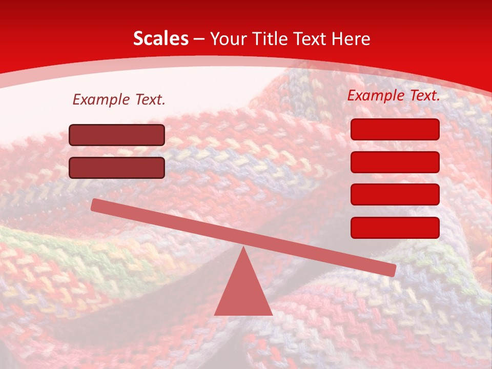 A Red Background With A Wavy Pattern On It PowerPoint Template