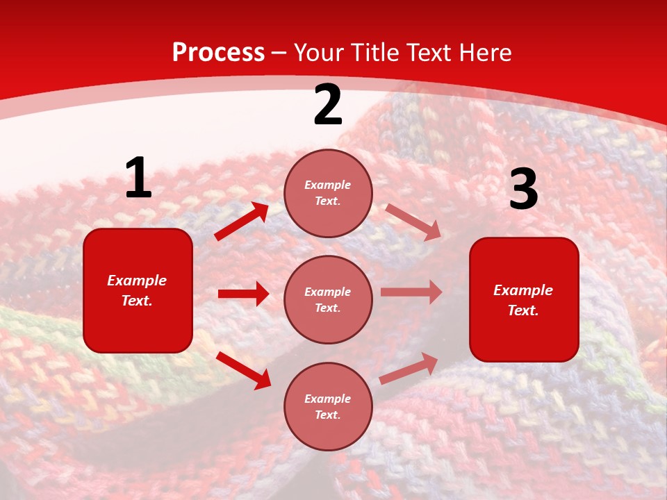 A Red Background With A Wavy Pattern On It PowerPoint Template