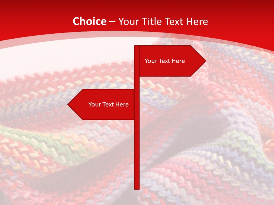 A Red Background With A Wavy Pattern On It PowerPoint Template