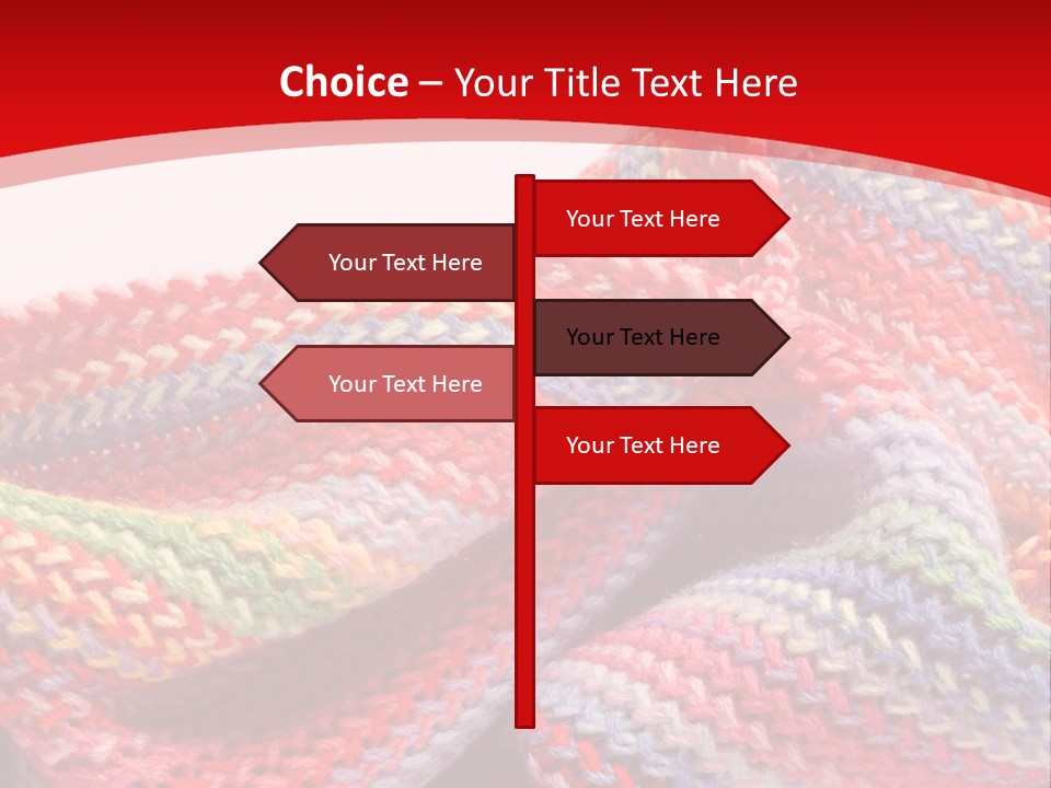 A Red Background With A Wavy Pattern On It PowerPoint Template