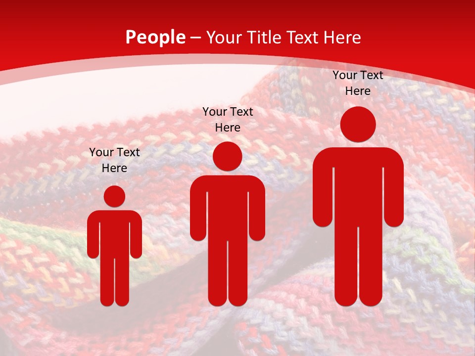 A Red Background With A Wavy Pattern On It PowerPoint Template