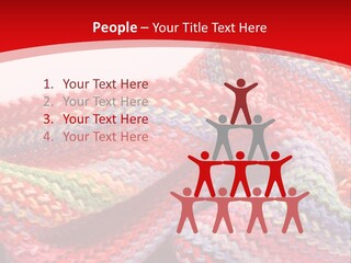 A Red Background With A Wavy Pattern On It PowerPoint Template