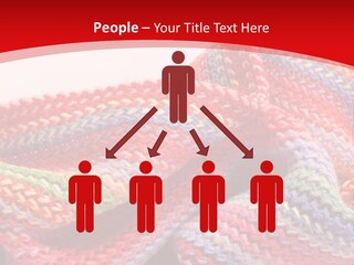 A Red Background With A Wavy Pattern On It PowerPoint Template