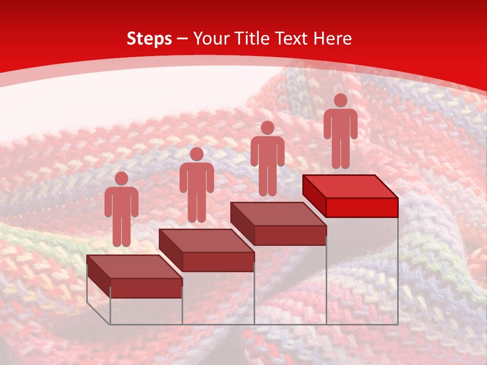 A Red Background With A Wavy Pattern On It PowerPoint Template