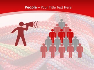 A Red Background With A Wavy Pattern On It PowerPoint Template