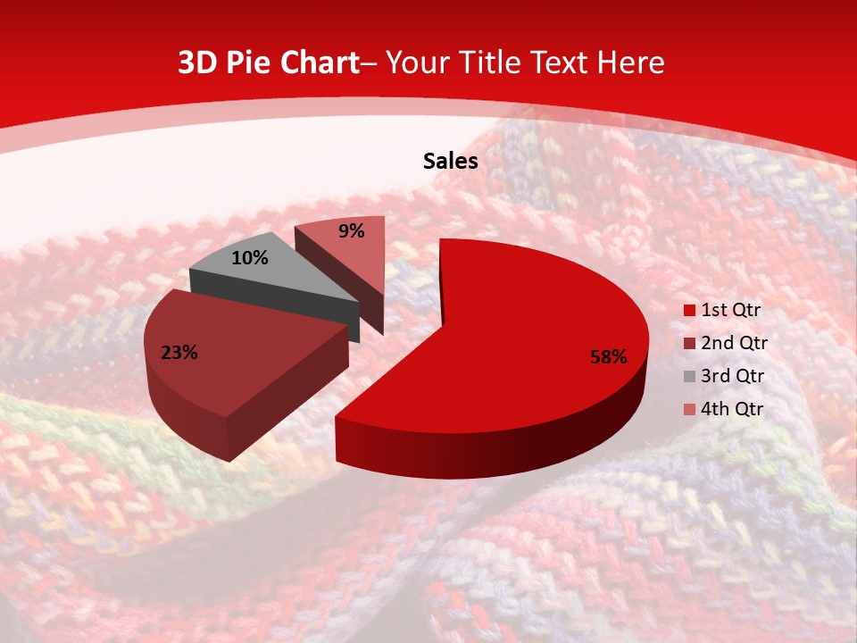 A Red Background With A Wavy Pattern On It PowerPoint Template
