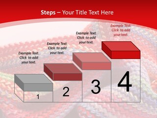 A Red Background With A Wavy Pattern On It PowerPoint Template